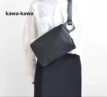 카와카와 hatome 바디백 Rubber-cho 러버 방수 천연 가죽
