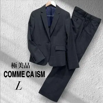 컨디션 최상 컴시즘 여성용 수트 셋업 L 다크 그레이 스트라이프 성인식