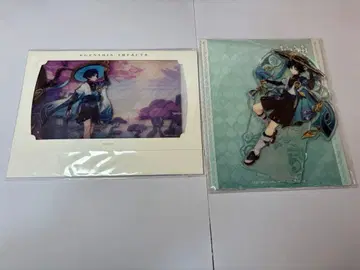 원신 방랑자 아크릴 스탠드 미개봉 버전 예고 클리어 카드