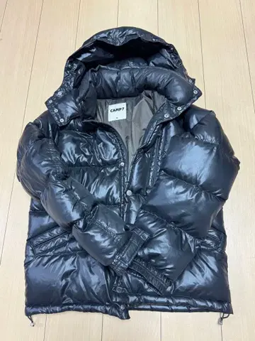 CAMP7 블랙 다운 자켓 M