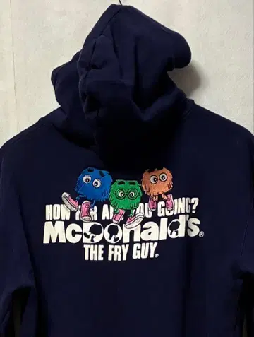 90s 빈티지 맥도날드 THE FRY GUY 플라이가이 후드티