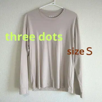 쓰리 도츠 뉴 선데드 저지 롱 슬리브 크루넥