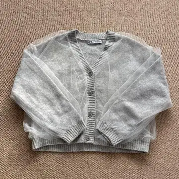 ZARA 시어 니트 가디건 M 사이즈 추천