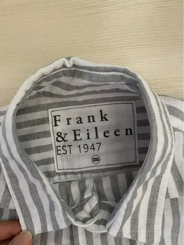 Frank & Eileen 린넨 스트라이프 셔츠 XX-Small