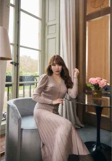 즉시 배송 Suite Room Knit Long Dress