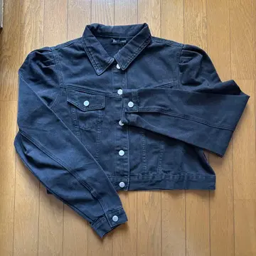 DAY CLOSET 블랙 데님 크롭 자켓