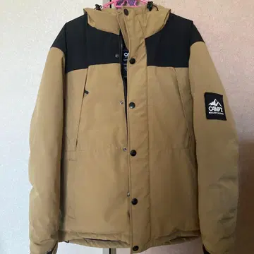 CAMP7 다운 자켓 L 사이즈 베이지 블랙