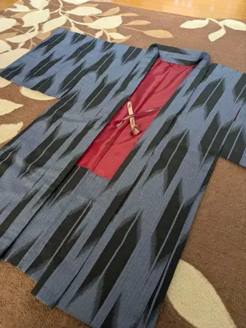 화살 깃털 무늬 긴 겉옷 (화장 69cm)