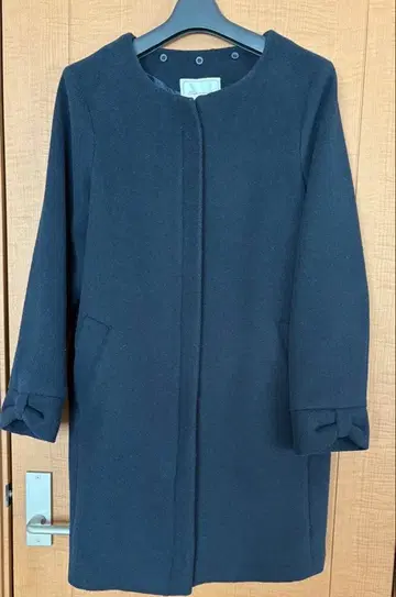 couture brooch 쿠튀르 브로치 롱 코트 네이비