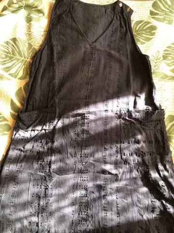 새상품 코튼 린넨 원피스 네이비