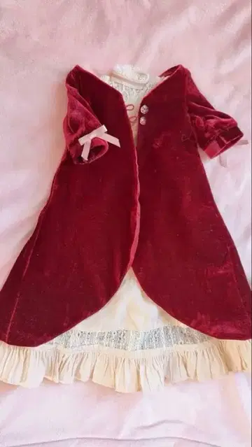 보크스 로즈 벨로아 드레스