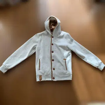 후드 부착 라이트 그레이 후드티