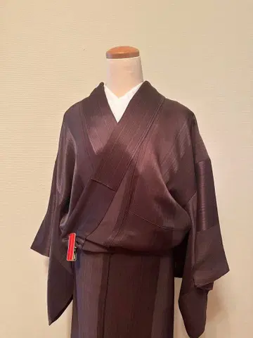 다크 브라운 코몬 기모노