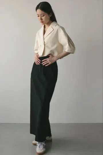 스타일 믹서기 하이 스트레치 타이트 스커트