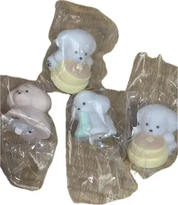 여러 가지 강아지 라이트 마스코트 4개 세트