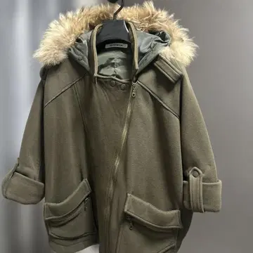 HERENCIA 올리브 그린 모즈 코트