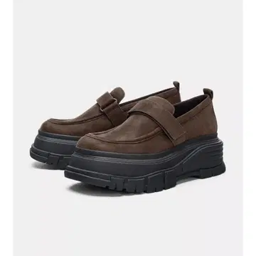 ZARA 플랫폼 밑창 로퍼 36 사이즈 브라운