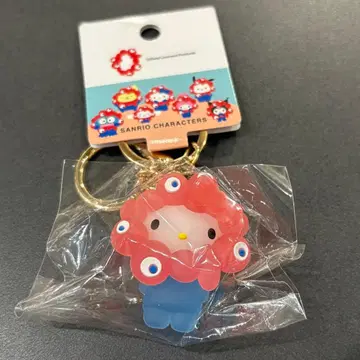 만박 산리오 미야쿠미야쿠 입체 마스코트 키링 클리어 헬로키티