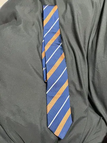 그린 라벨 릴랙싱 넥타이 네이비 오렌지