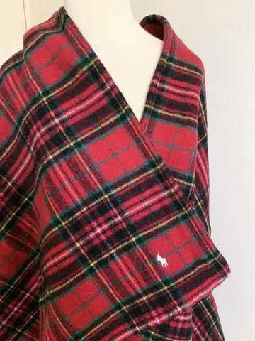 [택 포함 새상품] 랄프 로렌 체크 무늬 스톨 or 무릎담요