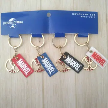 MARVEL 스파이더맨 키링 세트 4개 유니버셜