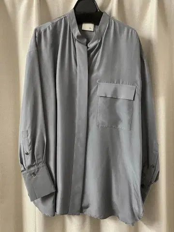 loin. 로완 이가와 하루카 실크 셔츠 드레이프감 블라우스 오버 사이즈