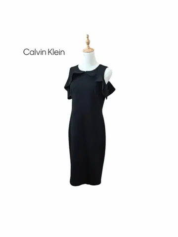 Calvin Klein 캘빈클라인 슬리브리스 오프숄더 원피스