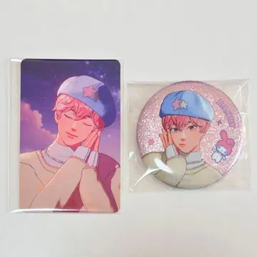 PLAVE 한국 공식품 밤비 BBUU 캔뱃지 특전 포토카드 세트