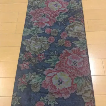 순수 실크 본고장 오시마 명주 꽃무늬 기모노