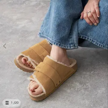 새상품 BIRKEN STOCK 버켄스탁 Kyoto Teddy 38