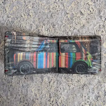 폴 스미스 컬러풀 미니카 이단 접이식 지갑