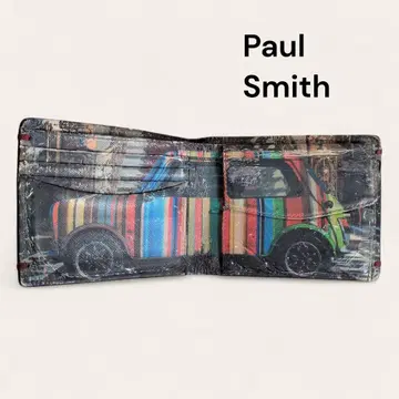 Paul Smith 컬러풀 미니카 이단 접이식 지갑