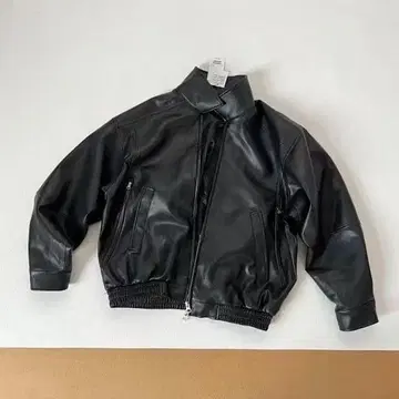 BEAMS 빔즈 가죽 지퍼 블루종 M