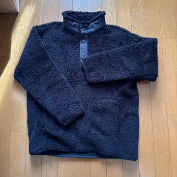 유니클로 블랙 플리스 보아 자켓