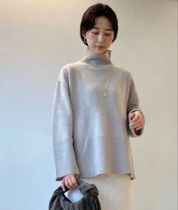 Mila Owen 울 캐시미어 터틀넥 니트탑