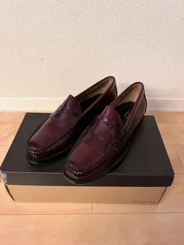 G.H.BASS 버건디 가죽 로퍼