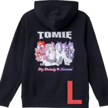 L 사이즈 후드티 이토 준지 산리오 갸루 토미에 마이멜로디 쿠로미 토미에