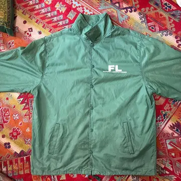 FL 로고 나일론 자켓 그린