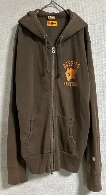 The DUFFER [더 더퍼] 60s 복각 챔피온 브라운 후드티