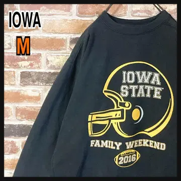 [ 인기 ] IOWA STATE 아이오와 맨투맨 빅 로고 블랙 M