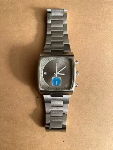 WIRED 스퀘어 각형 쿼츠 스케 마사키 와이어드 아날로그 손목시계