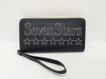 [ 미사용 ] SevenStars 장지갑 블랙 별 모티브 남성용 여성용