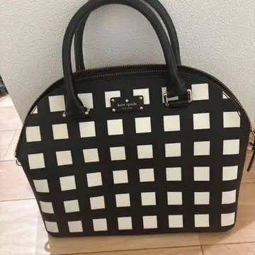 케이트 스페이드 체크 무늬 핸드백