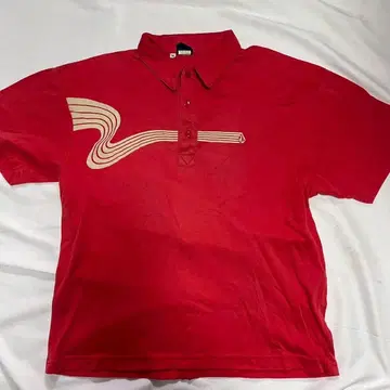 VOLCOM 피케 셔츠 레드 M 사이즈 올드