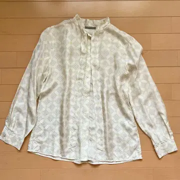 theory luxe 실크 보타이 블라우스