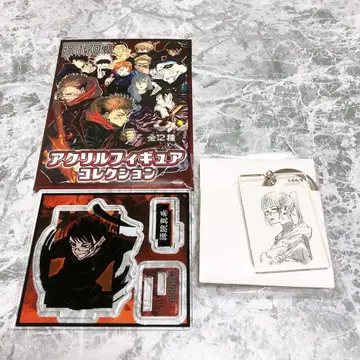 주술회전 젠인 마키 아크릴 피규어 컬렉션 클리어 베이스 키링