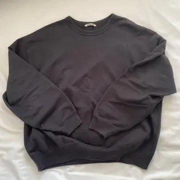 오라리 AURALEE 맨투맨 다크 그레이