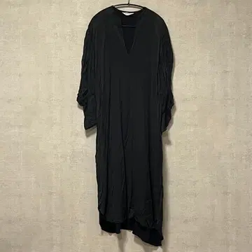 ANNIK 모리타 준코 블랙 롱 원피스 긴팔