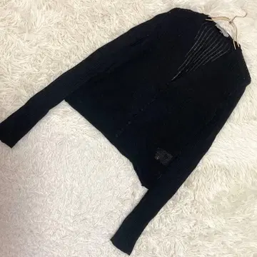 MAX&CO 비침 가디건 블랙 M 캐주얼 깔끔 겉옷