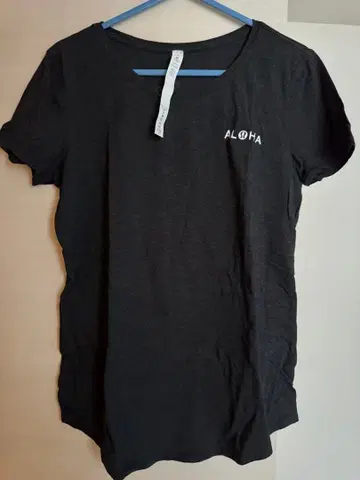 룰루레몬 하와이 한정판 여성용 코튼 T셔츠 사이즈 4